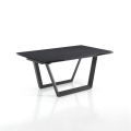 Extendable Table to 240 cm in Grey Steel - Bonito