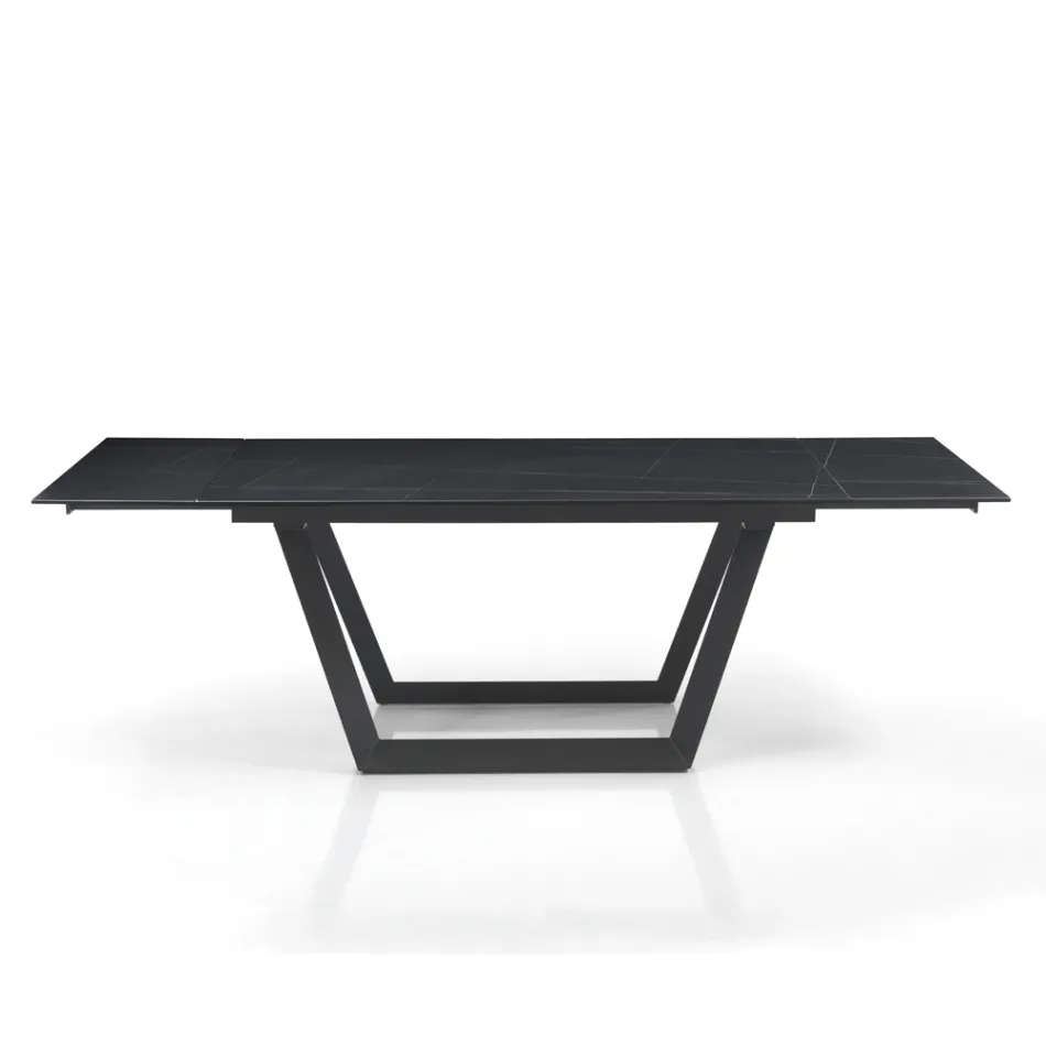Extendable Table to 240 cm in Grey Steel - Bonito Viadurini