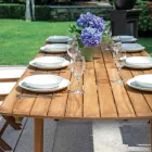 Extendable Table to 240 cm for the Garden Made of Acacia Wood - Sereno Viadurini