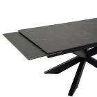 Extendable Table 260 cm in Metal and Synthetic Stone - Underwater Viadurini