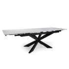 Extendable Table 260 cm in Metal and Synthetic Stone - Underwater Viadurini