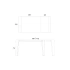 Extendable table to 265 cm in Canaletto walnut wood Made in Italy - Orchidea Viadurini