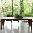 Extendable table to 265 cm in Canaletto walnut wood Made in Italy - Orchidea Viadurini