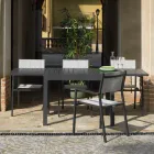 Extendable Table 270 cm Outdoor with Aluminium Frame - Sheet Viadurini
