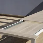 Extendable Table to 276 cm with Wood Effect Aluminum - Ovara Viadurini