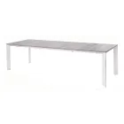 Extendable Table to 276 cm with Wood Effect Aluminum - Ovara Viadurini