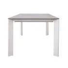 Extendable Table to 276 cm with Wood Effect Aluminum - Ovara Viadurini