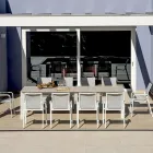 Extendable Table to 276 cm with Wood Effect Aluminum - Ovara Viadurini