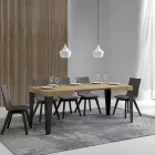 Extendable table to 284 cm in different sizes and finishes Made in Italy - Beach Viadurini