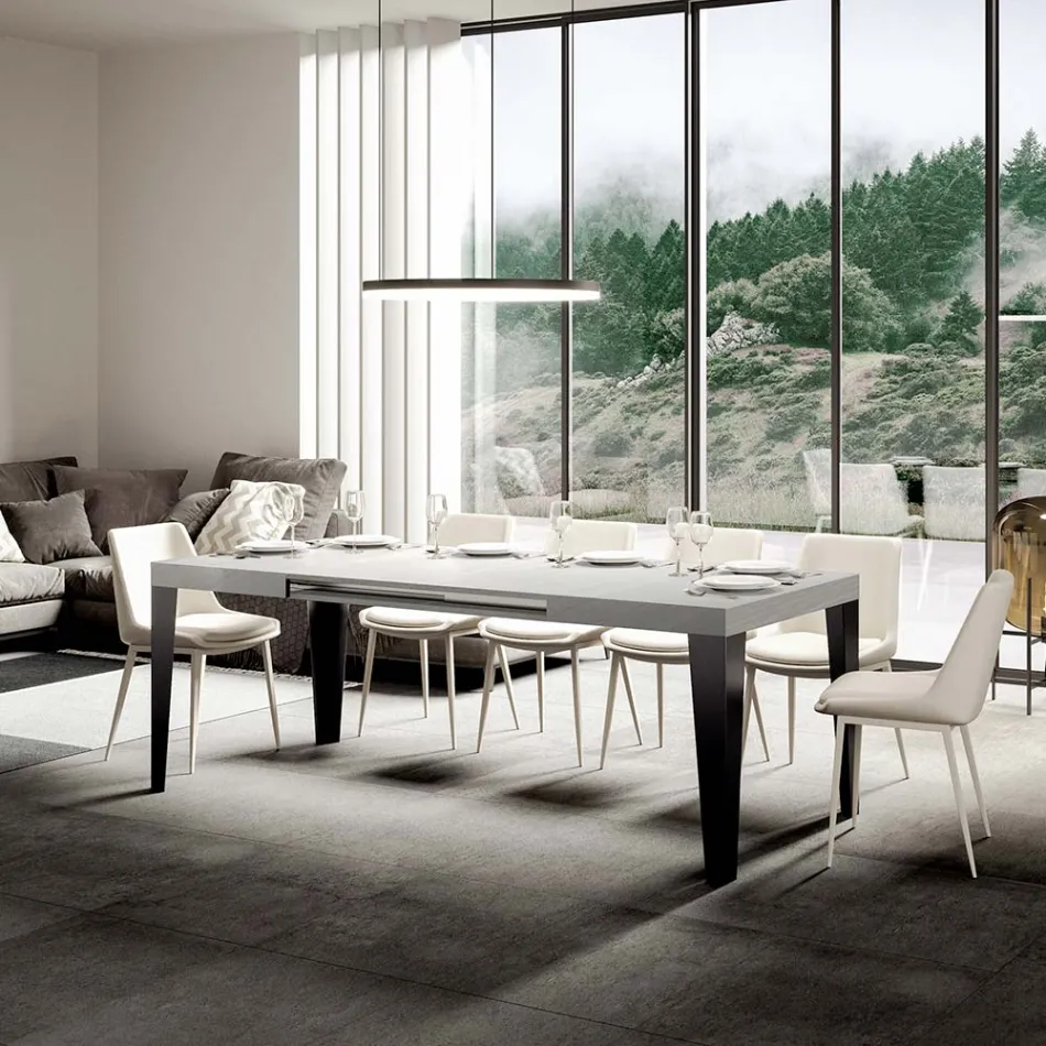 Extendable table to 284 cm in different sizes and finishes Made in Italy - Beach Viadurini