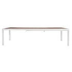 Extendable Table to 300 cm with Sliding Legs in Aluminium and Teak - Felix Viadurini