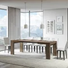 Extendable Table to 440 cm in Made in Italy Wooden Microparticles - Tree Viadurini