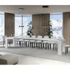 Extendable Table to 440 cm in Made in Italy Wooden Microparticles - Tree Viadurini