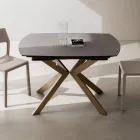 Extendable Barrel Table in Layered HPL with Different Finishes - Incontro Viadurini