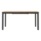 Extendable Butterfly Table to 210 cm in Aluminium and Teak Top - Incanto Viadurini