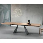 Extendable Table with Central Extension in Laminate - Aperol Viadurini