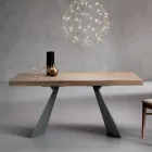 Extendable Table with Central Extension in Laminate - Aperol Viadurini