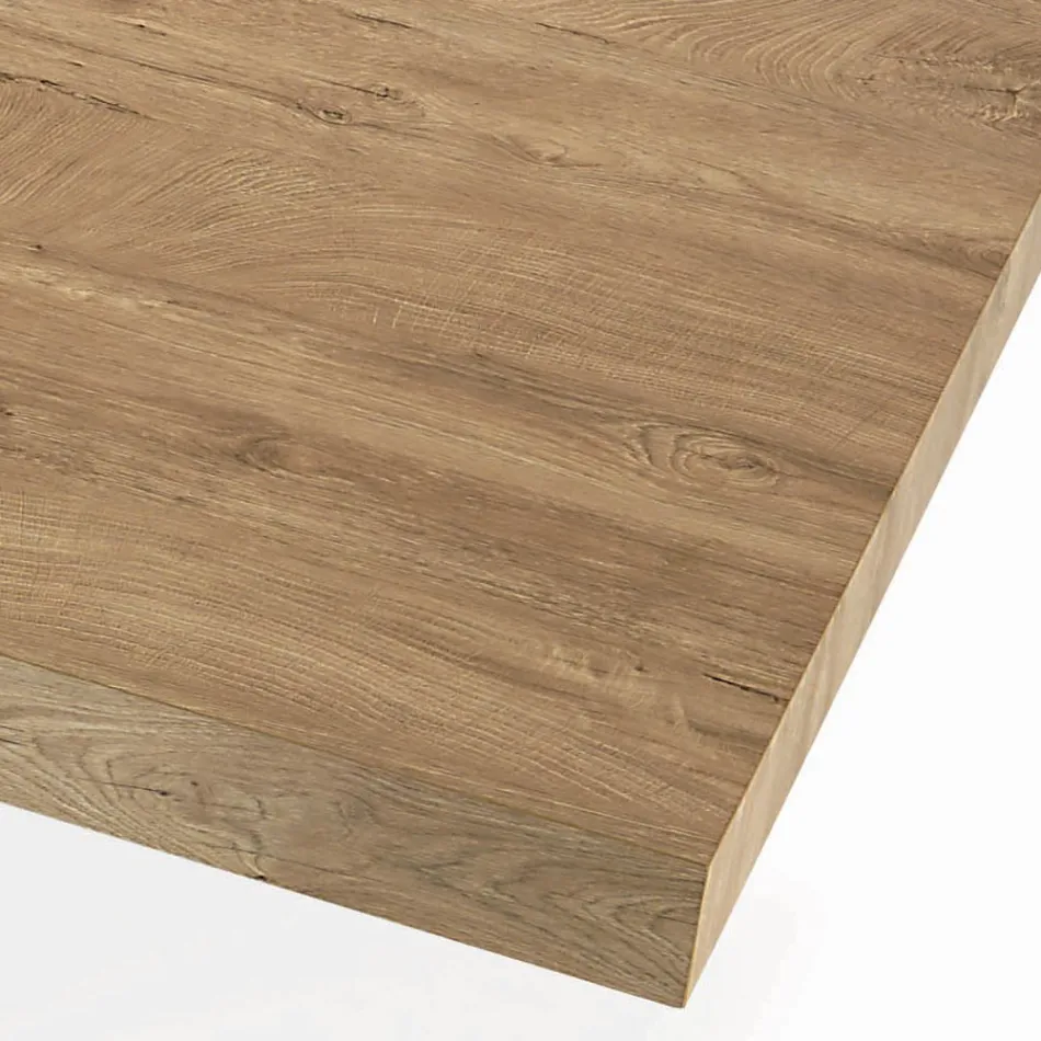 Extendable Table with Synchronized Side Opening Made in Italy - Glasses Viadurini