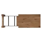 Extendable Table with Veneered Legs and Top Made in Italy - Tash Viadurini