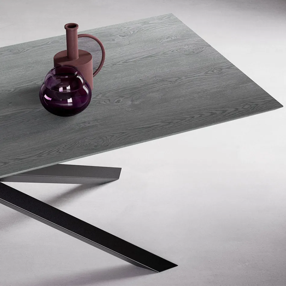 Extendable Table with S70 Legs Made in Italy - Sagi Viadurini