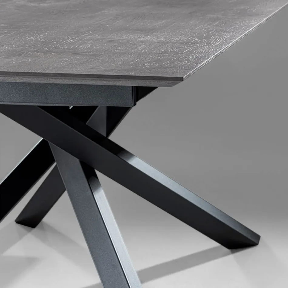 Extendable Table with S70 Legs Made in Italy - Sagi Viadurini