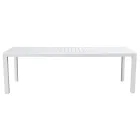 Extendable Table with Sliding Legs and Aluminium Slatted Top - Supernova Viadurini