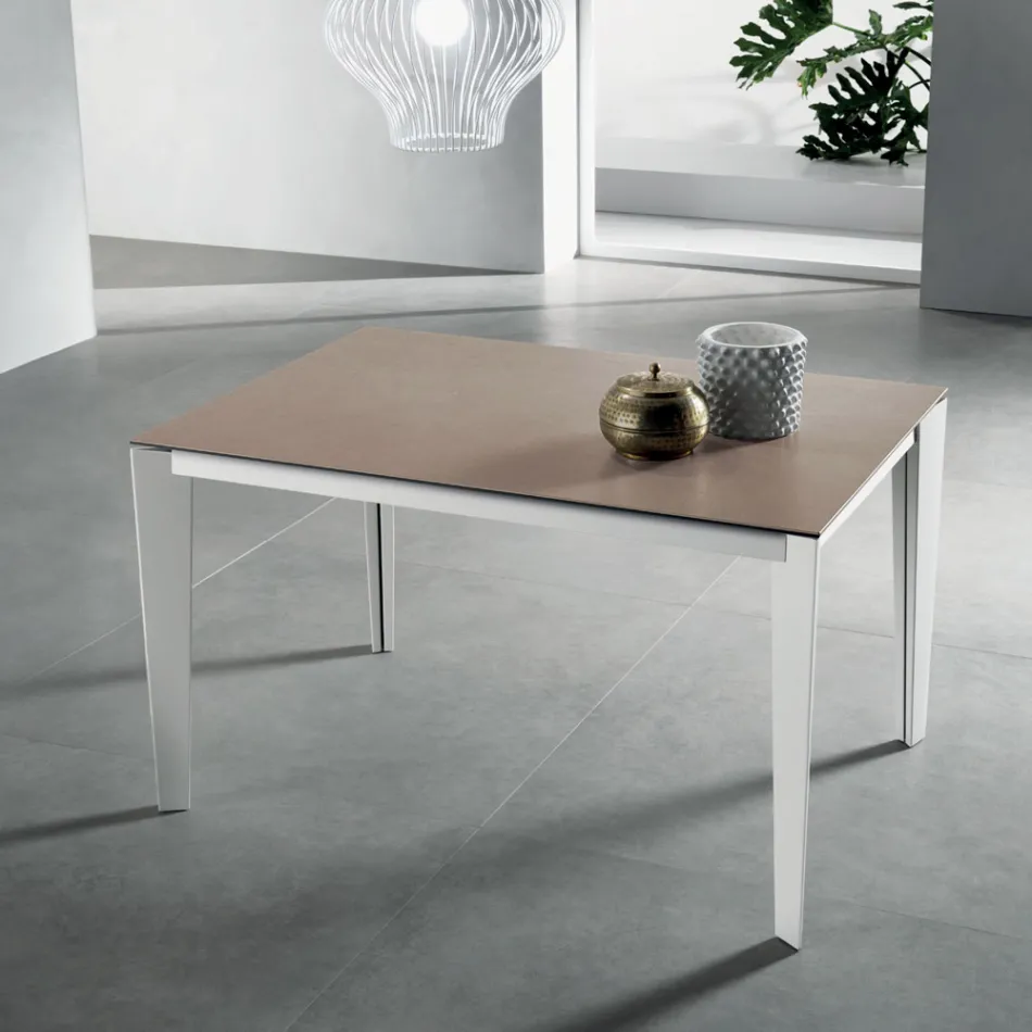 Fokos Terra Extendable Table with Glass Ceramic Top - Anise Viadurini