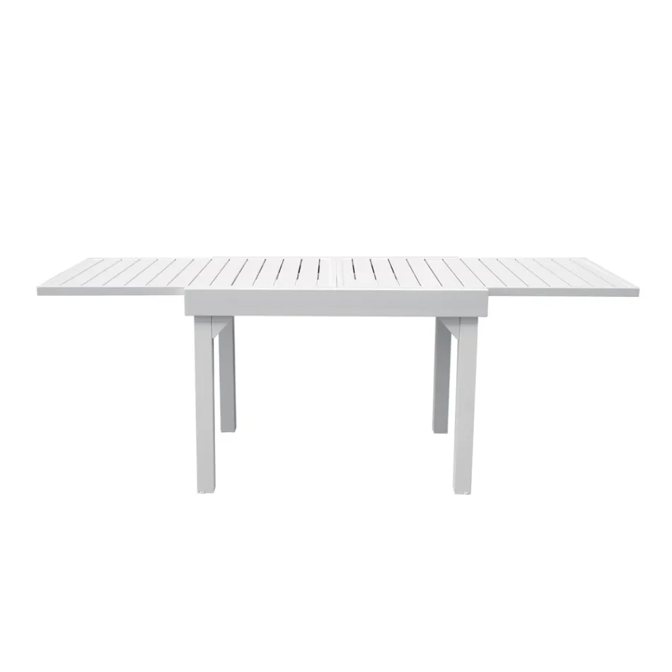 Outdoor Extendable Table with Aluminium Slatted Top - Supernova Viadurini
