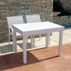 Outdoor Extendable Table with Aluminium Slatted Top - Supernova Viadurini