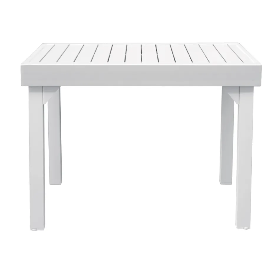 Outdoor Extendable Table with Aluminium Slatted Top - Supernova Viadurini