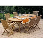 Extendable Garden Table in Teak in Different Sizes - Yggdrasil Viadurini