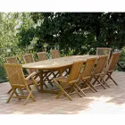 Extendable Garden Table in Teak in Different Sizes - Yggdrasil Viadurini
