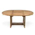 Extendable Garden Table in Natural Teak - Yggdrasil Viadurini