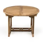 Extendable Garden Table in Natural Teak - Yggdrasil Viadurini