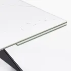 Extendable Dining Table 240 cm Glass and Ceramic Top - Barone Viadurini