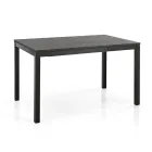 Extendable Lounge Table with Melamine Top and Metal Legs - Shaila Viadurini
