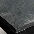 Extendable Lounge Table with Melamine Top and Metal Legs - Shaila Viadurini