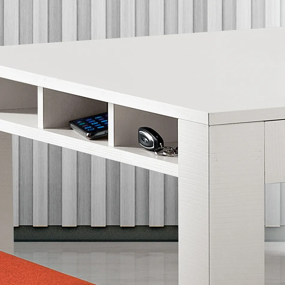 Extendable Lounge Table in Melamine Made in Italy - Ondine Viadurini