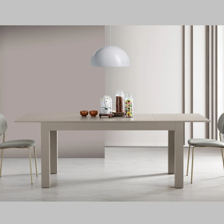 Extendable Lounge Table in Melamine Made in Italy - Ondine Viadurini