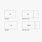 Extendable Lounge Table in Melamine Made in Italy - Ondine Viadurini