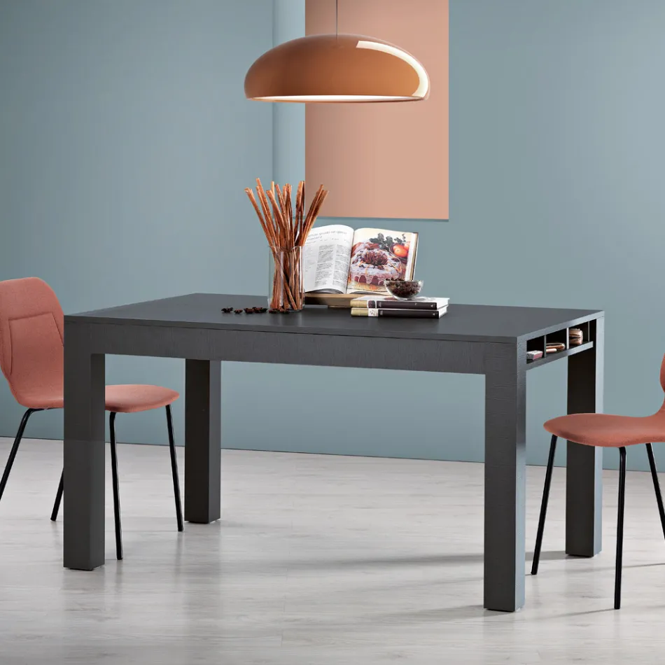Extendable Lounge Table in Melamine Made in Italy - Ondine Viadurini