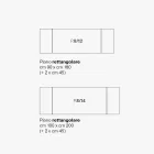 Extendable Lounge Table in Metal and Glass Ceramic Made in Italy - Meluso Viadurini