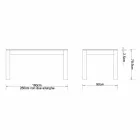 Extendable design table in solid oak, made in Italy, Frank Viadurini