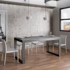 Extendable Table of Modern Design in Melamine Wood - Badesi Viadurini