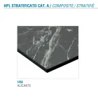 Extendable Table Up to 180 cm Round Laminated Hpl Made in Italy - Bastiano Viadurini