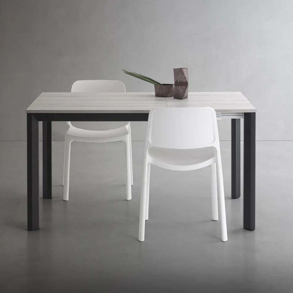 Extendable Table Up to 232 cm Square in HPL Made in Italy - Filiberto Viadurini