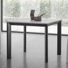 Extendable Square Table Up to 232 cm in HPL Made in Italy - Filiberto Viadurini