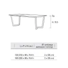 Extendable Table Up to 238 cm with Laminam Top Made in Italy - Pablito Viadurini