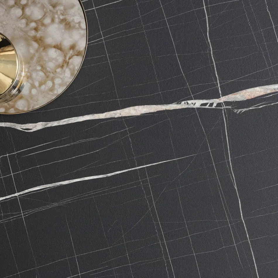 Extendable Table Up to 238 cm Metal and Colored Hpl Made in Italy - Pablito Viadurini