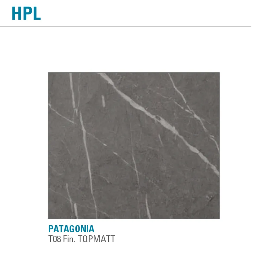 Extendable Table Up to 238 cm Metal and Colored Hpl Made in Italy - Pablito Viadurini